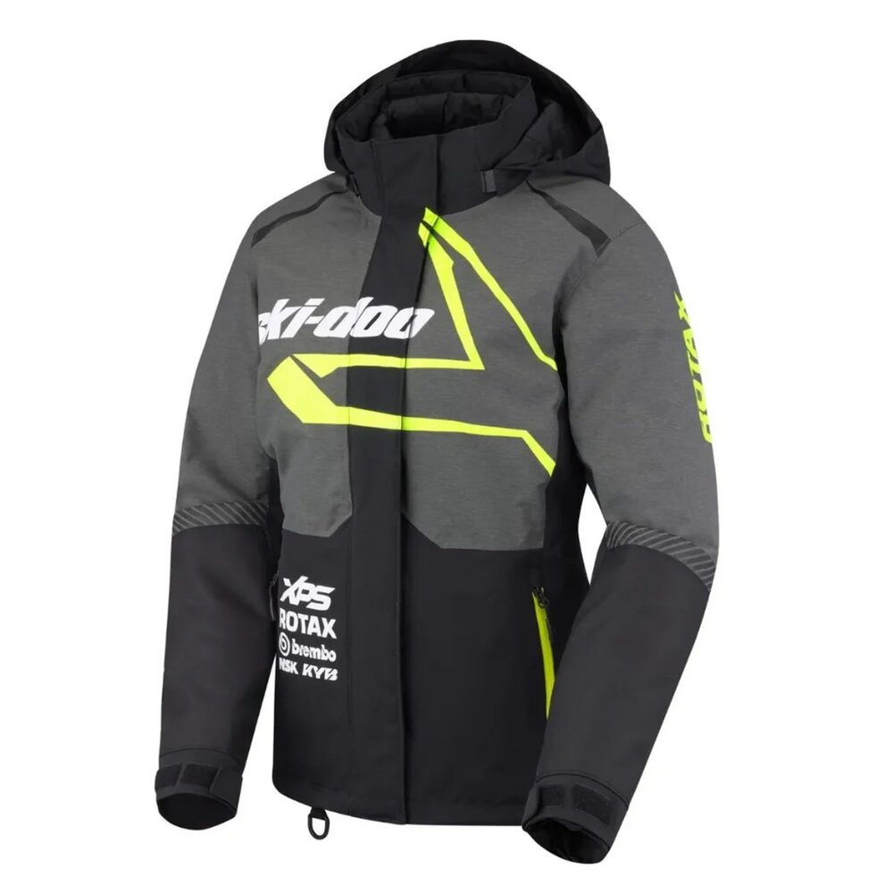 NWT Ski-Doo Women's Manteau X-Team Edition Ski Jacket Charcoal Size L $399 FLH71